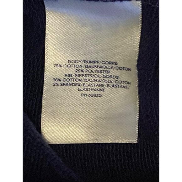 Colorblock Hooded Sweatshirt By Lands End L 14-16 Cotton Blend Long Sleeve - Picture 3 of 10